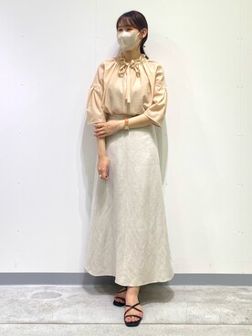 「インディヴィ」｜「アイテム（タンクトップ）」を使った、anさん（レディース・164cm）の夏コーディネート