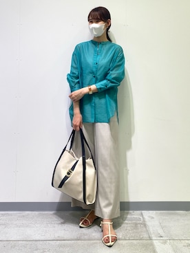 「インディヴィ」｜「アイテム（タンクトップ）」を使った、anさん（レディース・164cm）の夏コーディネート