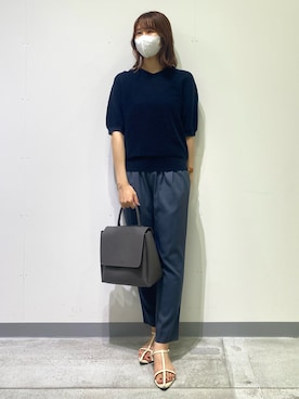 「インディヴィ」｜「アイテム（ハンドバッグ）」を使った、anさん（レディース・164cm）の夏コーディネート