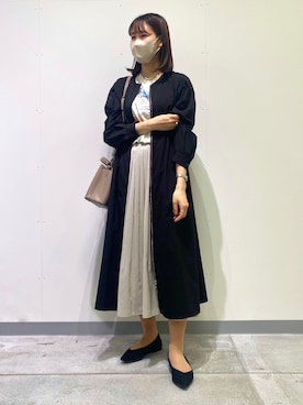 「羽織り」｜「アイテム（その他）」を使った、anさん（レディース・164cm）の春コーディネート