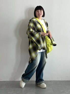 「PBLIM（ページボーイリム）のアイテム（パンツ）」を使った、なべさん（レディース・154cm）の秋コーディネート