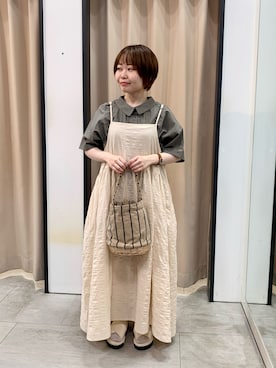 「アイテム（ワンピース/ドレス）」を使った、おーほりさん（レディース・147cm）の夏コーディネート