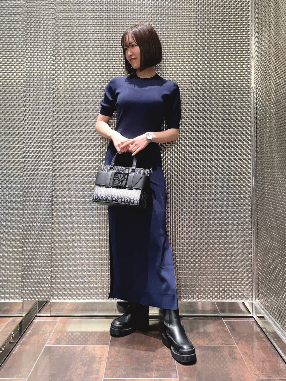 ST｜ARMANI EXCHANGEのワンピースを使ったコーディネート - WEAR