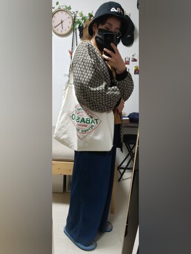 「FILA（フィラ）のアイテム（帽子）」を使った、yukifashioさん（レディース・153cm）の秋コーディネート