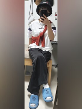 「FILA（フィラ）のアイテム（帽子）」を使った、yukifashioさん（レディース・153cm）の夏コーディネート