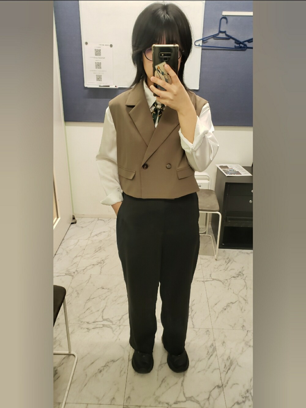 「NILWAYのアイテム（ファッション雑貨、グリーン系）」を使った、yukifashioさん（レディース・153cm）の春コーディネートの1枚目の写真