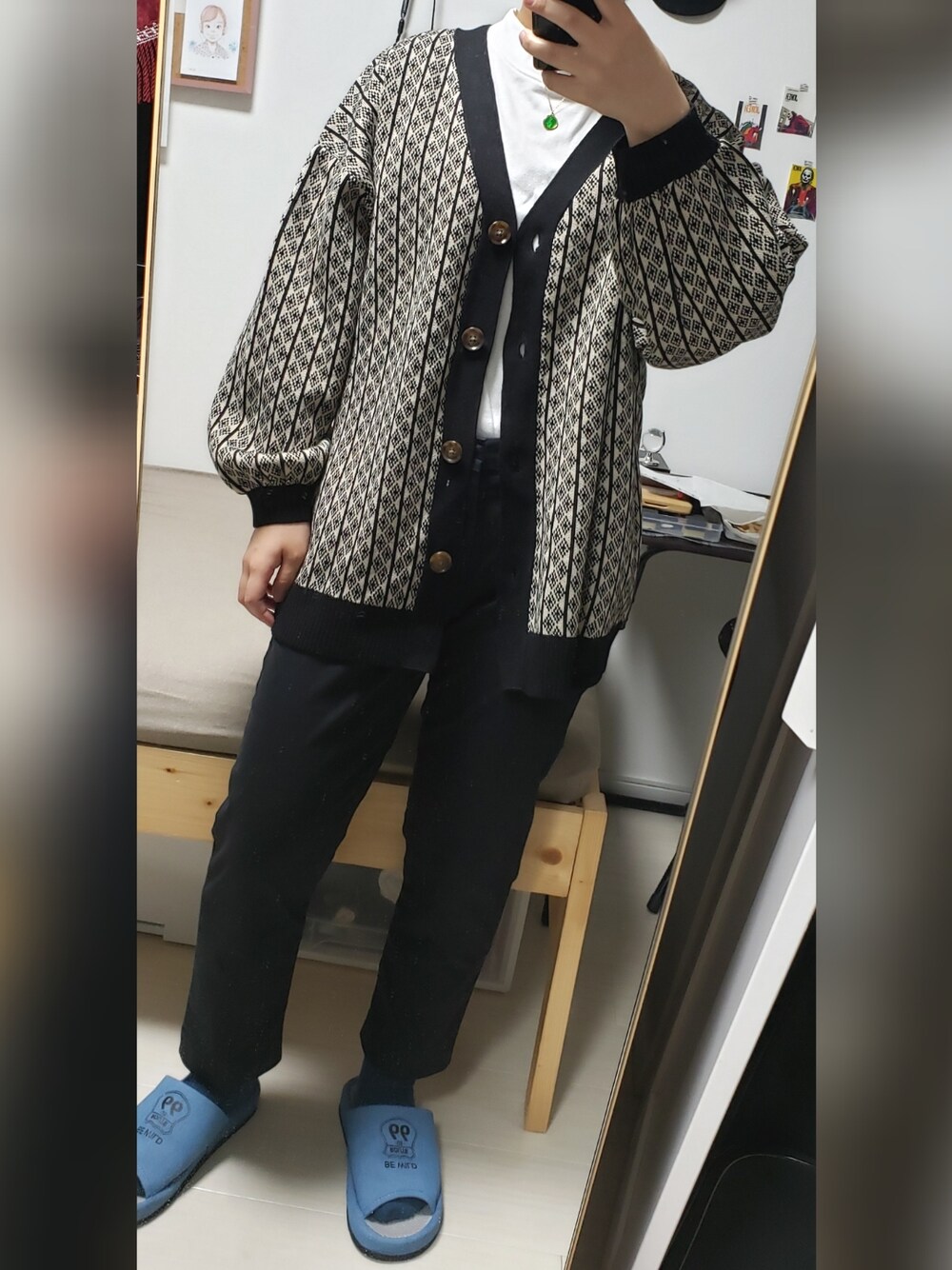 「靴下屋のアイテム（ソックス/靴下、ブルー系）」を使った、yukifashioさん（レディース・153cm）の夏コーディネートの1枚目の写真