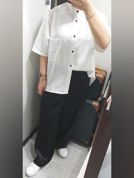 「Craft Nicholson（クラフトニコルソン）のアイテム」を使った、yukifashioさん（レディース・153cm）の夏コーディネート