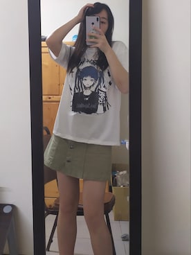 「NET（ネット）のアイテム（スカート）」を使った、♡茹さん（レディース・164cm）の秋コーディネート