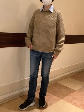 SHIRTS PLAZA 横浜トレッサ店さん（レディース・161cm）の冬コーディネート