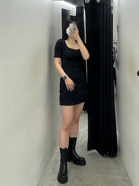 丸山幾世子さん（レディース・168cm）の夏コーディネート