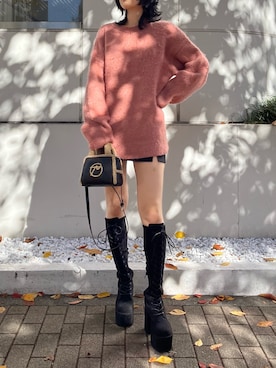 丸山幾世子さん(レディース・168cm)の冬コーディネート