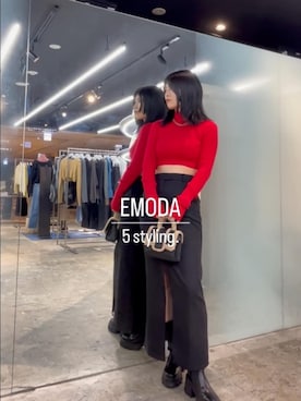 丸山幾世子さん（レディース・168cm）の秋コーディネート