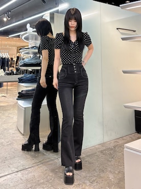 丸山幾世子さん(レディース・168cm)の春コーディネート