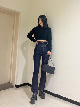 丸山幾世子さん（レディース・168cm）の秋コーディネート