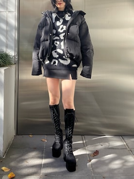 丸山幾世子さん(レディース・168cm)の冬コーディネート