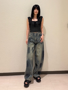 丸山幾世子さん(レディース・168cm)の夏コーディネート
