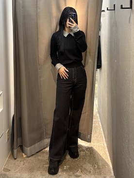 丸山幾世子さん（レディース・168cm）の冬コーディネート