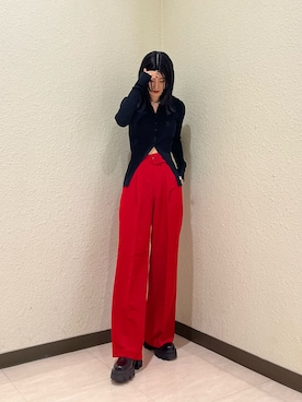 丸山幾世子さん（レディース・168cm）の秋コーディネート