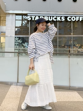 「綺麗めコーデ」｜「アイテム（帽子）」を使った、矢萩明日美さん（レディース・152cm）の冬コーディネート