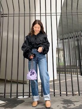 矢萩明日美さん（レディース・152cm）の秋コーディネート