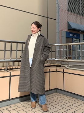 「綺麗めコーデ」｜「アイテム（その他アウター）」を使った、矢萩明日美さん（レディース・152cm）の秋コーディネート