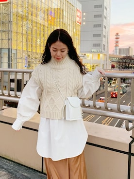 矢萩明日美さん（レディース・152cm）の冬コーディネート