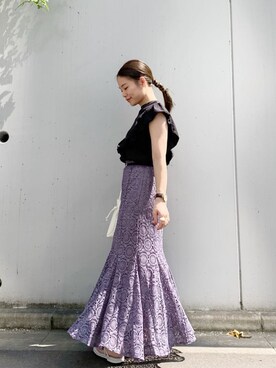 矢萩明日美さん（レディース・152cm）の夏コーディネート