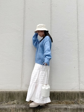 「綺麗めコーデ」｜「アイテム（帽子）」を使った、矢萩明日美さん（レディース・152cm）の秋コーディネート