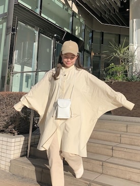 「綺麗めコーデ」｜「アイテム（帽子）」を使った、矢萩明日美さん（レディース・152cm）の冬コーディネート