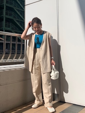 矢萩明日美さん（レディース・152cm）の夏コーディネート