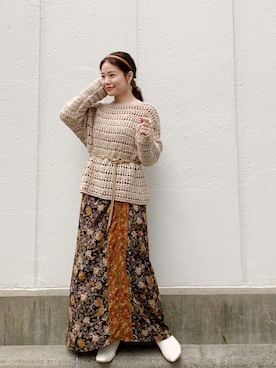 矢萩明日美さん（レディース・152cm）の春コーディネート