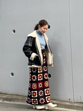 「綺麗めコーデ」｜「アイテム（ブルゾン）」を使った、矢萩明日美さん（レディース・152cm）の夏コーディネート