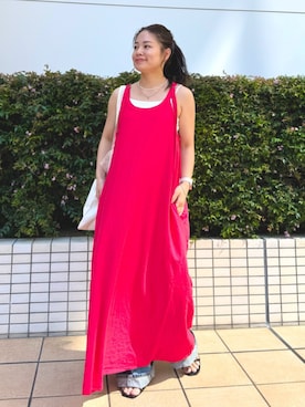 「Ungrid（アングリッド）のアイテム」を使った、矢萩明日美さん（レディース・152cm）の夏コーディネート