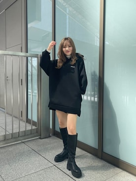 本田莉央奈さん(レディース・158cm)の秋コーディネート