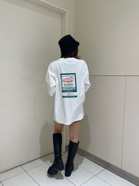 本田莉央奈さん(レディース・158cm)の春コーディネート