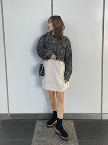 ウェッジソックブーツ ムルーア MURUA ウェッジソックブーツ （ブラック