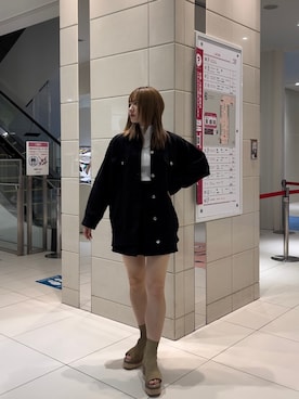 本田莉央奈さん（レディース・158cm）の冬コーディネート