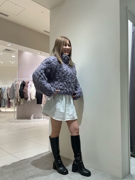 本田莉央奈さん(レディース・158cm)の冬コーディネート