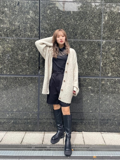 MURUA本田莉央奈さんのブーツを使ったコーディネート ZOZOTOWN