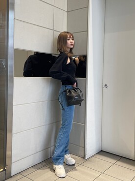本田莉央奈さん(レディース・158cm)の冬コーディネート