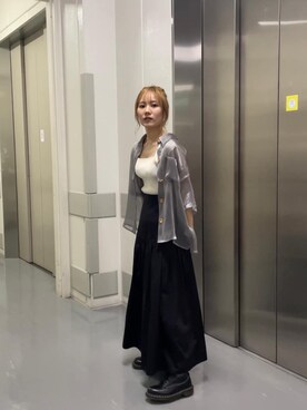本田莉央奈さん（レディース・158cm）の夏コーディネート