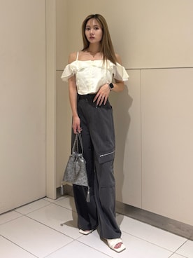 本田莉央奈さん(レディース・158cm)の夏コーディネート