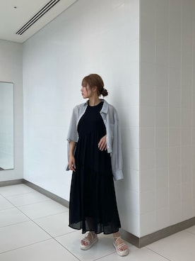本田莉央奈さん(レディース・158cm)の夏コーディネート