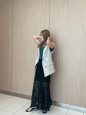 本田莉央奈さん（レディース・158cm）の夏コーディネート