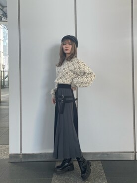 本田莉央奈さん（レディース・158cm）の冬コーディネート