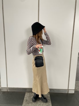 本田莉央奈さん（レディース・158cm）の秋コーディネート