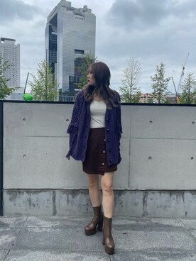 本田莉央奈さん（レディース・158cm）の秋コーディネート
