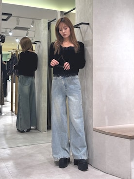 本田莉央奈さん(レディース・158cm)の秋コーディネート