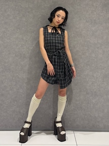 EMODA ラップスリーブミニワンピース グレー EMODA ワンピース ラップスリーブミニワンピース : ZOZOTOWN